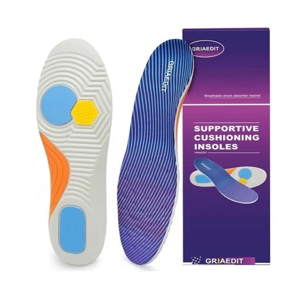 Full Length Sport Orthotic Insoles Cushion Sneakers 220+ Lbs Men Sz13 Women Sz15